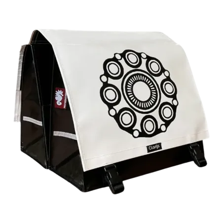 Sacoche vélo double Zeeuwse Knoppen (White)- Clarijs