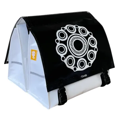 Sacoche vélo double Zeeuwse Knoppen (Black)- Clarijs