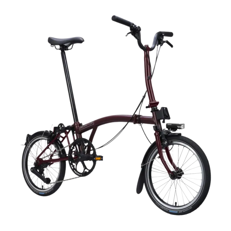 Vélo pliable Brompton - C-Line 4 vitesses - Plum Red