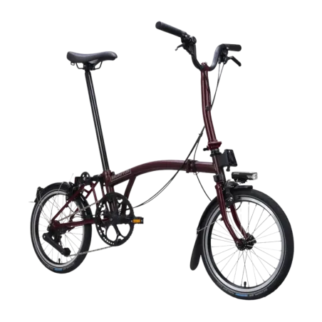 Vélo pliable Brompton - C-Line 4 vitesses - Plum Red