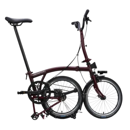 Vélo pliable Brompton - C-Line 4 vitesses - Plum Red