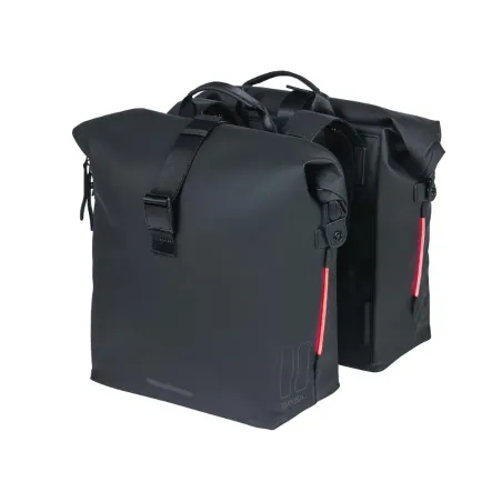 Sacoche vélo Soho Nordlicht  41L (x2 LED) - Basil