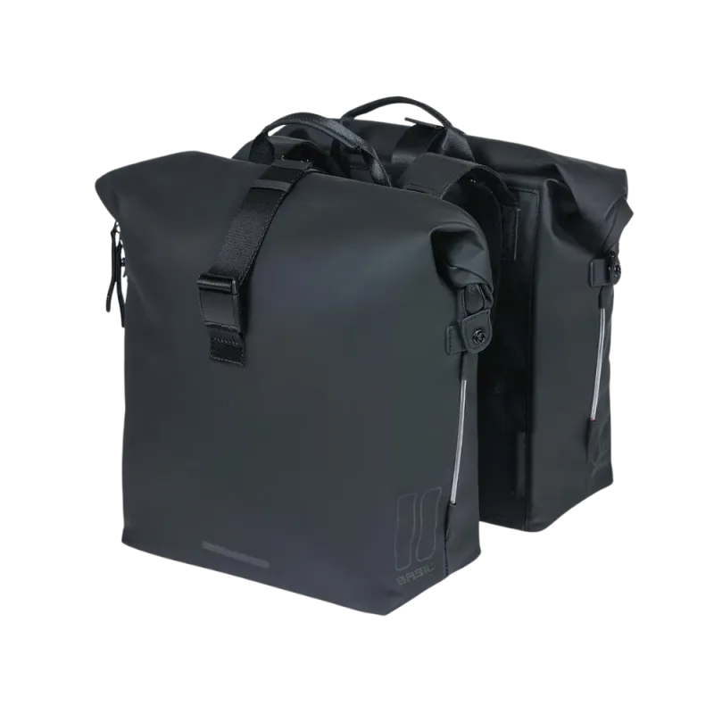 Sacoche vélo Soho Nordlicht  41L (x2 LED) - Basil
