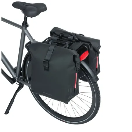 Sacoche vélo Soho Nordlicht  41L (x2 LED) - Basil