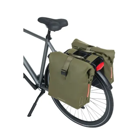 Sacoche vélo Soho Nordlicht  41L (x2 LED) - Basil