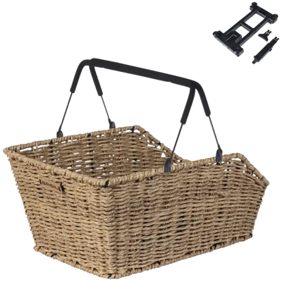 Basil Cento panier vélo - rotin