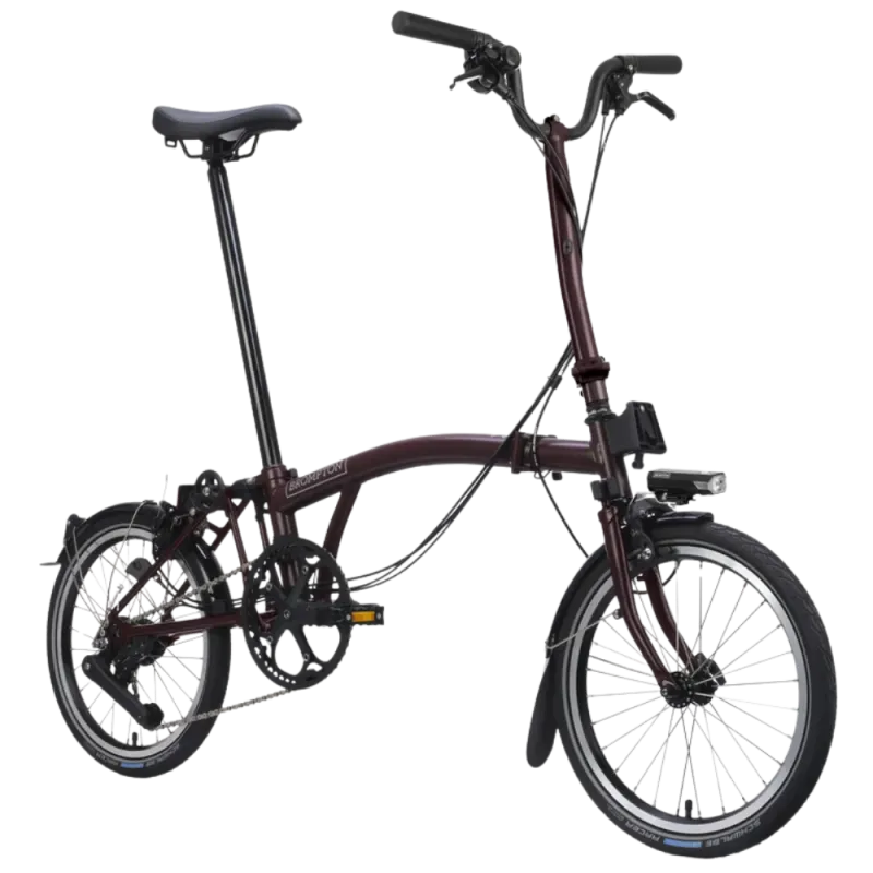 Vélo pliable Brompton - C-Line 4 vitesses - Plum Red
