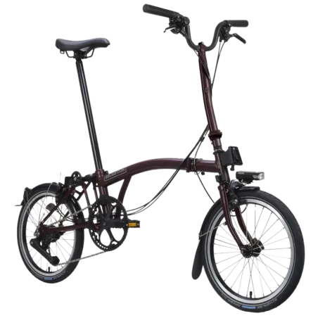 Vélo pliable Brompton - C-Line 4 vitesses - Plum Red