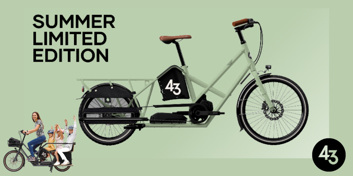 vélo longtail, edition limitée, summer edition, vélo cargo, transport enfants