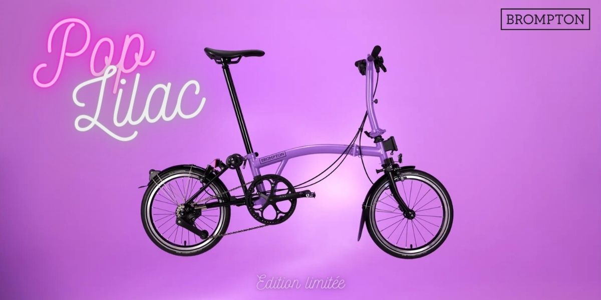 Brompton - édition limitée - pop lilac - vélo pliant - couleur printemps