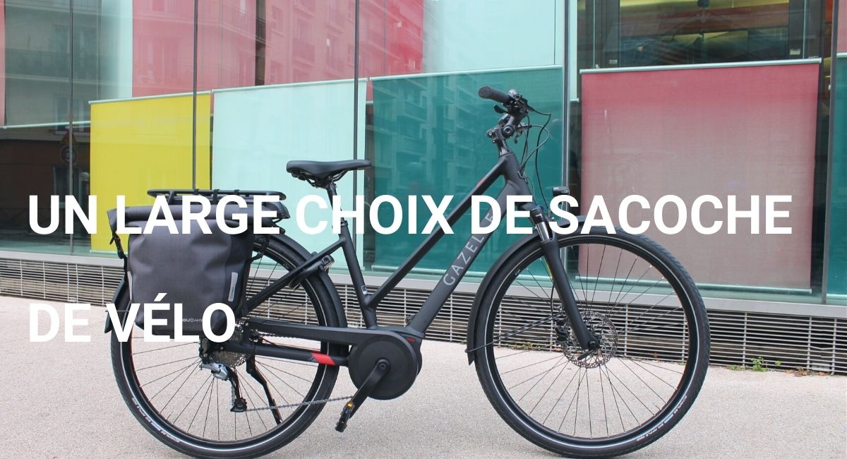 Sacoche vélo cyclo canada rouge 100% étanche fixation porte bagage arrière  (paire) 2x20l - Accessoire Vélo Pas Cher - Maxi pièces vélo
